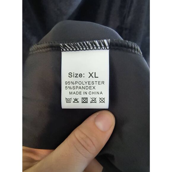 Babalet Formal Maternity Dress Long Sleeve Maxi Velvet Dresses Women Black XL - Picture 5 of 7